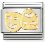 COMPOSABLE Classic FUN in stainless steel with 18k gold Masks