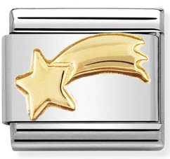 COMPOSABLE Classic FUN in stainless steel with 18k gold Shooting star