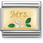 Composable Classic PLATES steel , enamel and 18k gold Rose Mrs