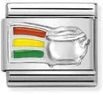 Composable Classic SYMBOLS in stainless steel, enamel and 925 sterling silver Pot of gold