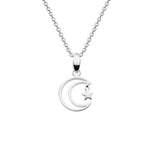 Dew Moon & Star Necklace