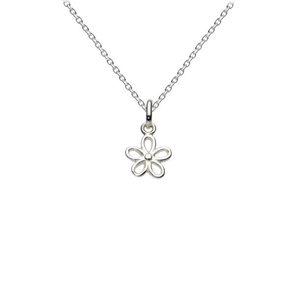 Dinky Dew Simple Flower Necklace
