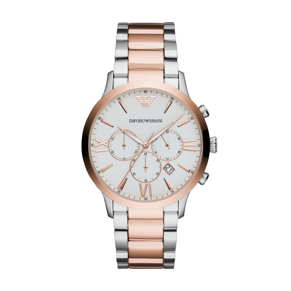 Emporio Armani Watch Rose Gold and Silver