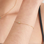 Ania Haie Orb Amazonite Chain Bracelet Gold