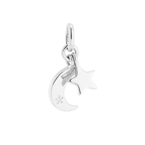 Star and Moon Charm Silver
