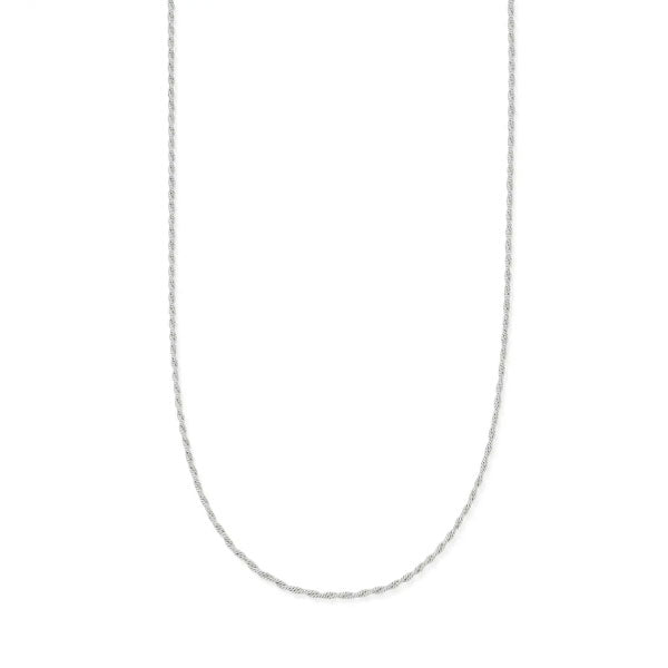 Chlobo Dainty Rope Necklace Silver