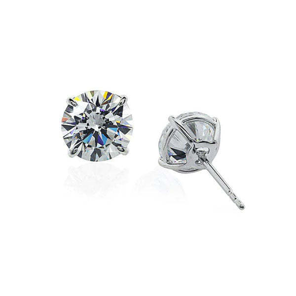 CARAT Eternal Four Prong Round 9ct White Gold Studs