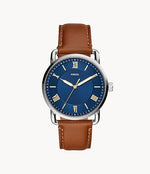 Fossil Copeland Three-Hand Luggage Leather Watch