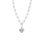 Chlobo Link Chain Faith and Love Necklace Silver