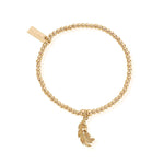 Chlobo Cute Charm Feather in Heart Bracelet