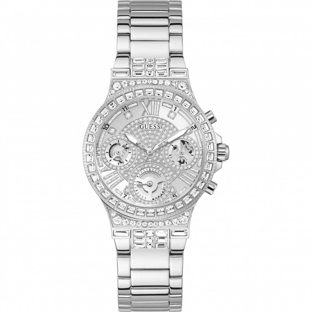 Guess Moonlight Silver Tone Watch