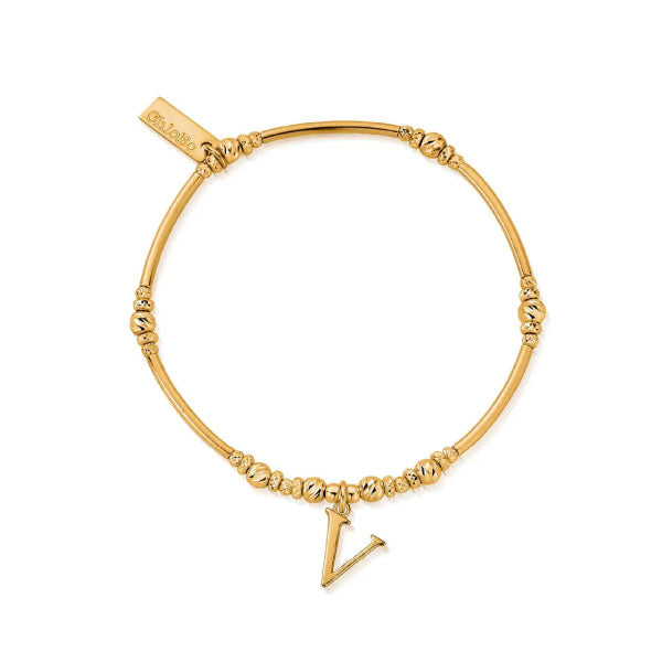 Chlobo Initial Bracelet Gold A-Z