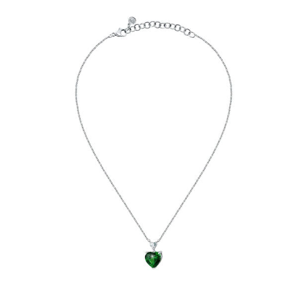 Chiara Ferragni Emerald Heart Diamond Necklace