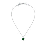 Chiara Ferragni Emerald Heart Diamond Necklace