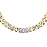 Chiara Ferragni Gold Chain with Pink Crystal Links