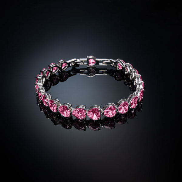 Chiara Ferragni Infinity Love Pink Tennis Bracelet Fairytale Big