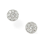 Fossil Disc Silver-Tone Studs