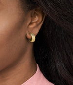 Fossil Georgia Vintage Heritage Gold-Tone Hoop Earrings