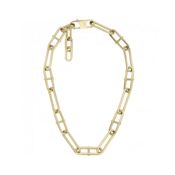 Fossil Heritage Link Chain Necklace Gold
