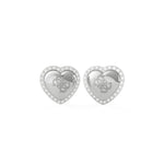 Guess That's Amore Heart Stud Earrings