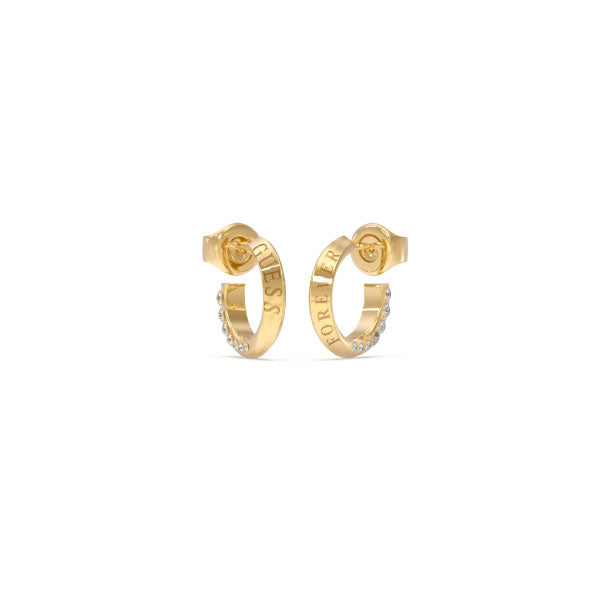 Guess Forever Mini Gold Tone Hoops