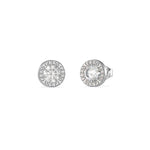 Guess Colour my Day Crystal Silver Tone Earrings