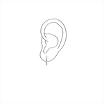 Thomas Sabo Single White Stone Silver Stud Earring