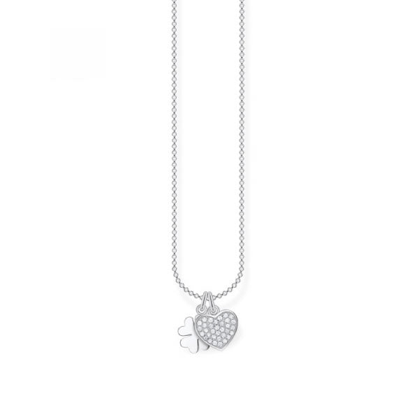 Thomas Sabo Clover & Heart Pendant Necklace