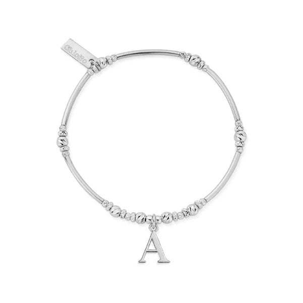 Chlobo Initial Bracelet Silver A-Z