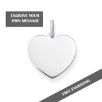 Thomas Sabo Engravable Heart Pendant Silver