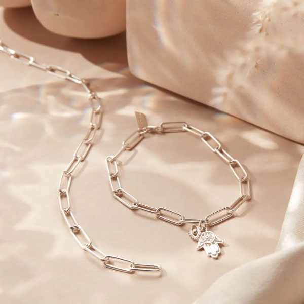 Chlobo Link Chain Protection Bracelet Silver