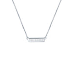 Ted Baker Scarl Silver Sparkle Bar Necklace