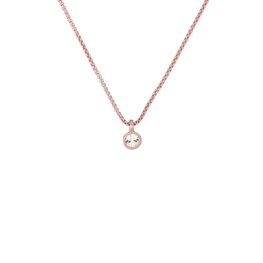 Ted Baker Sinalaa Rose Gold Crystal Necklace