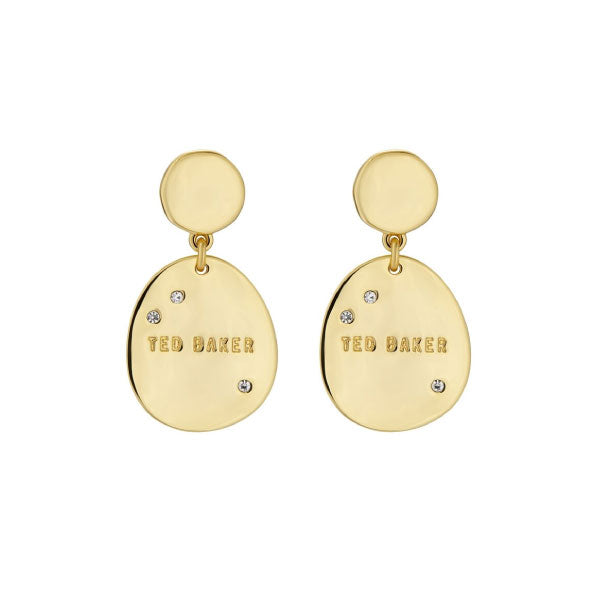 Ted Baker Corriee Coin Drop Earrings Gold