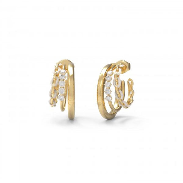 Guess Triple Hoop Stud Earrings Gold – Bonds Jewellers NI