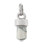 Crystal Point Howlite Silver