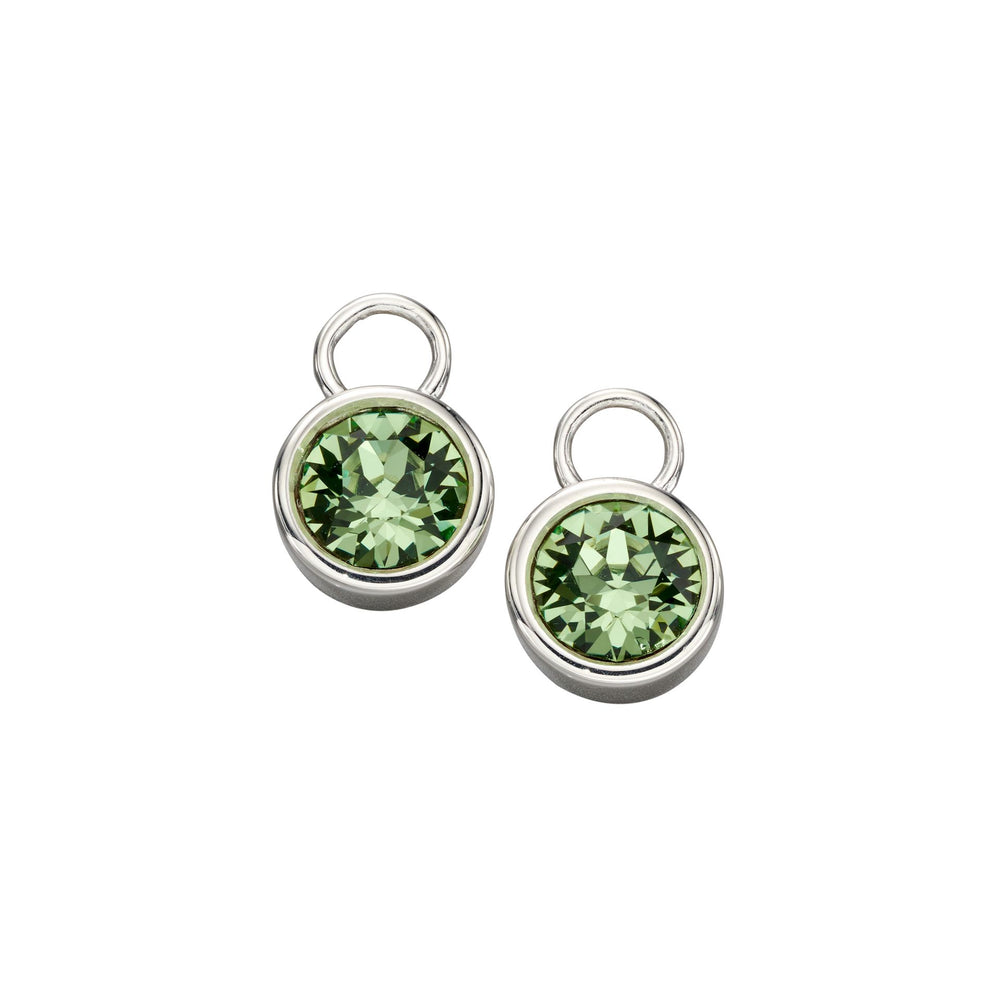 August Birthstone Charm Earrings