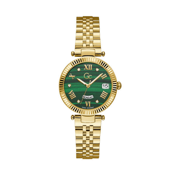 GC Flair Green & Gold Ladies Watch