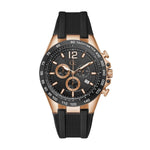 GC Audacious Black & Rose Silicone Gents Watch