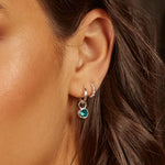 June Birthstone Charm Earrings