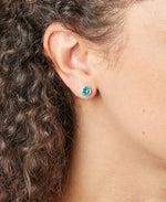 December Birthstone Stud Earrings