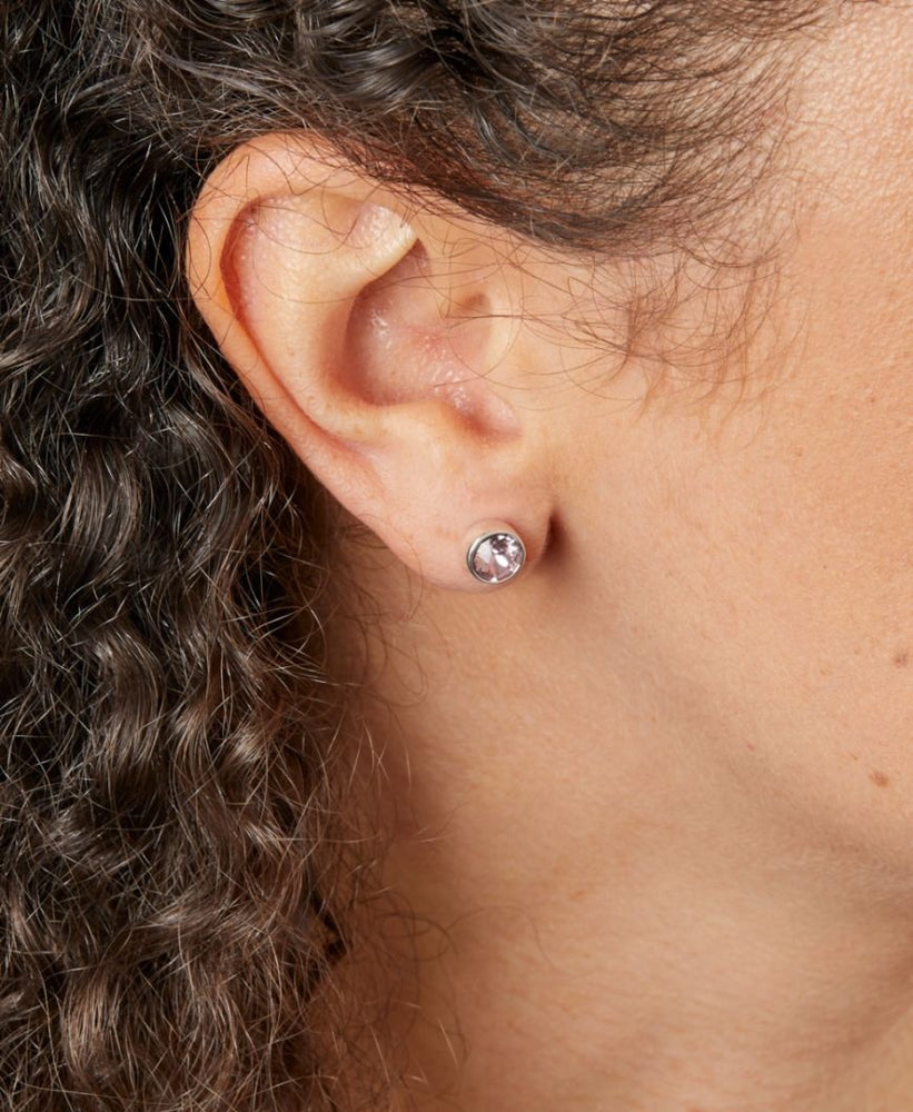 June Birthstone Stud Earrings