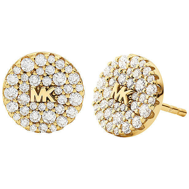 Michael Kors Gold Round Pave Stud Earrings – Bonds Jewellers NI