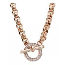 Qudo Ceccano Deluxe Rose Gold Necklace