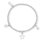 Triple Star Bracelet Silver